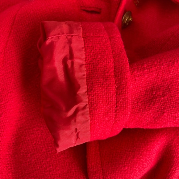 Dumas vintage coat; beautiful red like new! Petite style - Picture 9 of 15